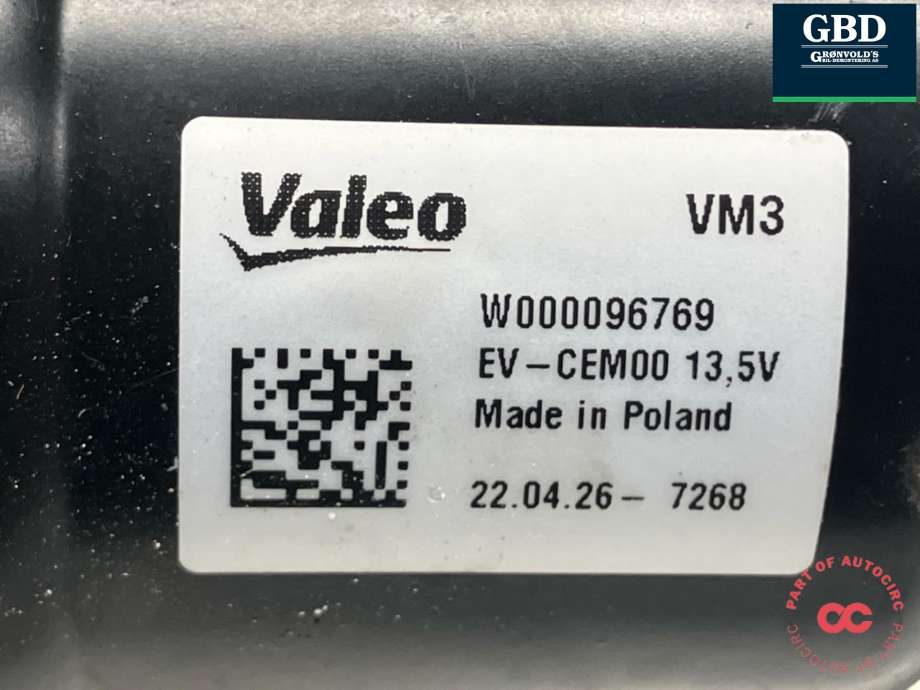 Viskermotor frontrute komplett m/overføring til Peugeot e-208 2019-->> (98 247 849 80|)
