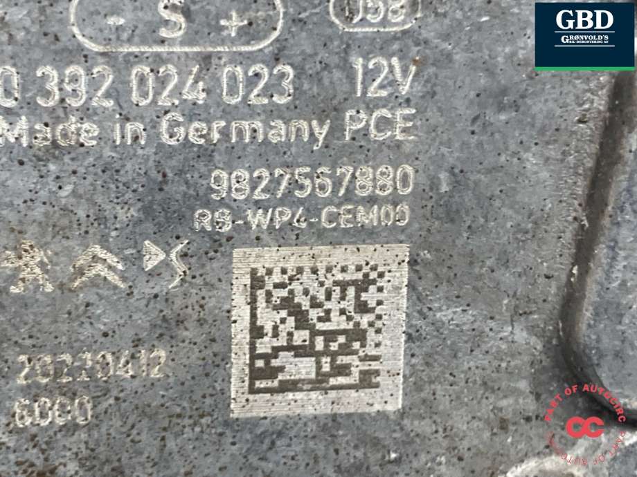 Vannpumpe elektrisk til Peugeot e-208 2019-->> (98 275 678 80|)