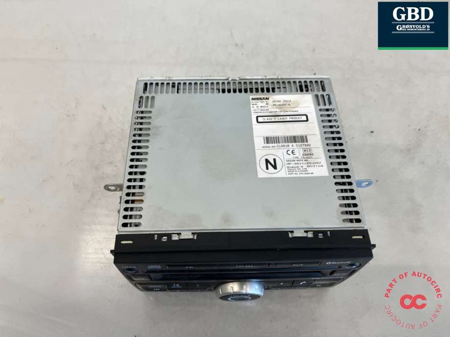 Bilstereo til Nissan Qashqai 2010-2014 (Type I, Fase 2) (28184JD45A|)