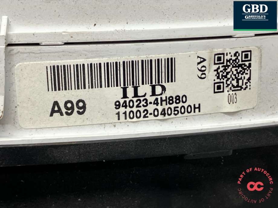 Instrumentpanel til Hyundai H-1 2012-->> (Type II, Fase 2) (94023 4H881|94023-4H880|)