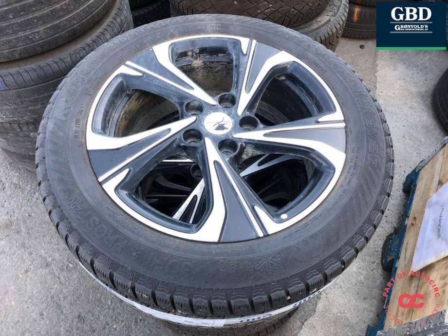 Hjulsett aluminium vinter til XPeng G3 2021-->>  (PIGGFRI 215/55 R17|GISLAVED|ÅR3621 6MM)