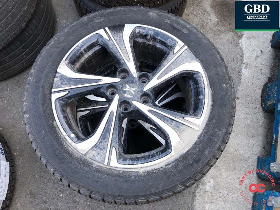 Hjulsett aluminium vinter til XPeng G3 2021-->>  (PIGGFRI 215/55 R17|GISLAVED|ÅR3621 6MM)