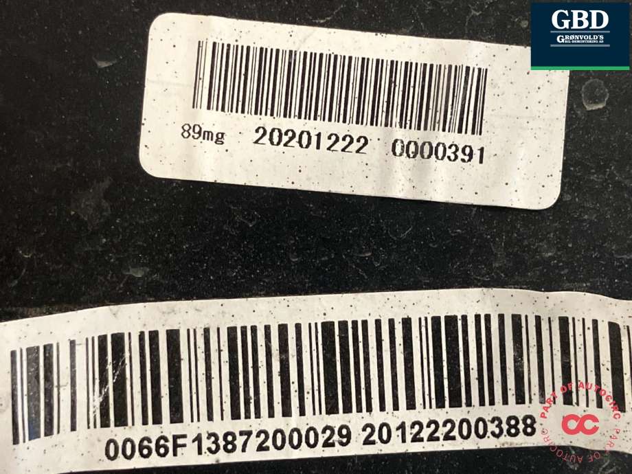 Kjølevifte elektrisk til XPeng G3 2021-->>  (2380H01DB1-00-01|2380001DB1|CFC1101A)