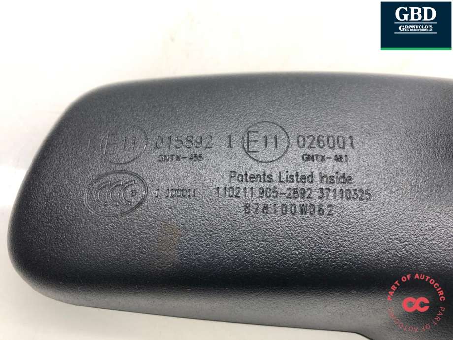 Speil innvendig til Toyota Land Cruiser 150 2010-2013 (Fase 1)  (878100W062|)