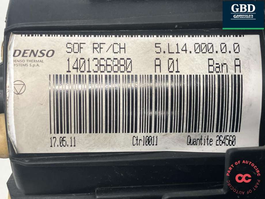 Varmeapparat motor til Citroën Jumpy 2007-2016 (Type II)  (DENSO|16 135 663 80|1401366880|6441 X7)