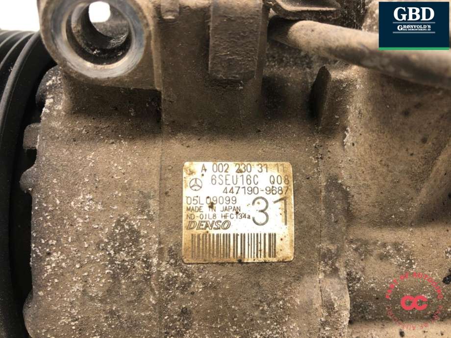 Aircondition kompressor til Mercedes E-Klasse 2009-2013 (Fase 1) (W212) (W212) (A 000 830 25 00|A 002 230 31 11|)