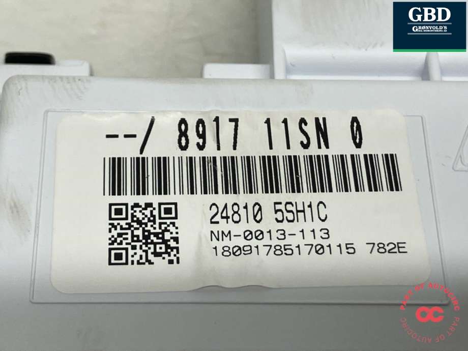 Instrumentpanel til Nissan Leaf 2018-->> (Type II)  (248105SH1C|)
