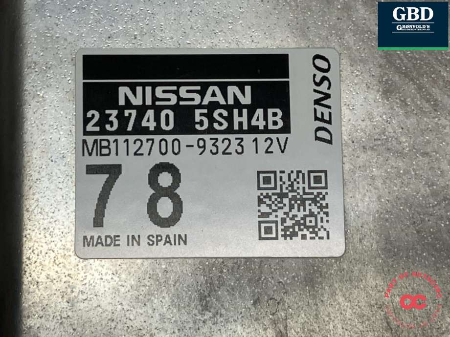 Styreenhet motor til Nissan Leaf 2018-->> (Type II)  (237405SH4B|237405SH4A|)