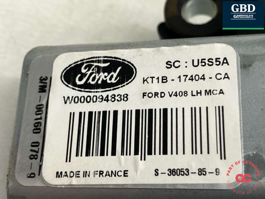 Viskermotor bakrute venstre til Ford Transit Connect 2018-->> Type II, Fase 2 (2246645|KT1B-17404-CA|)