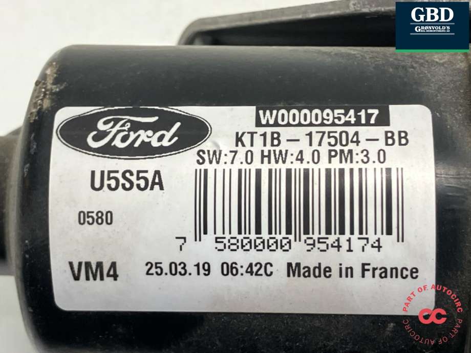 Viskermotor foran høyre til Ford Transit Connect 2018-->> Type II, Fase 2  (2283434|KT1B-17504-BB|)
