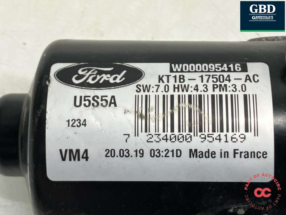 Viskermotor foran venstre til Ford Transit Connect 2018-->> Type II, Fase 2  (2283433|KT1B-17504-AC|)