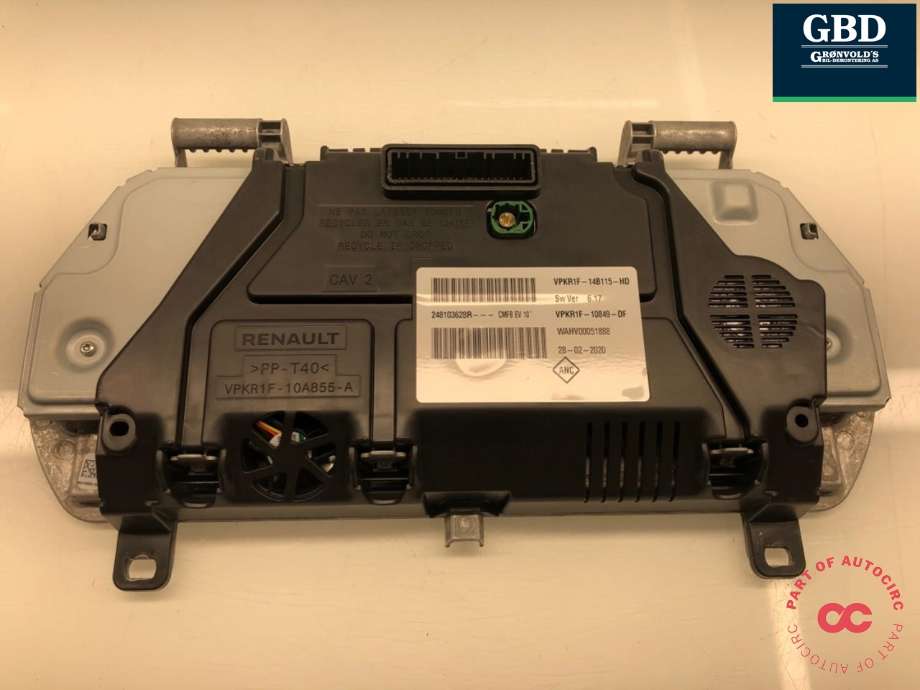 Instrumentpanel til Renault Zoe 2019-->> (Fase 2)  (248096175R|248103628R|)
