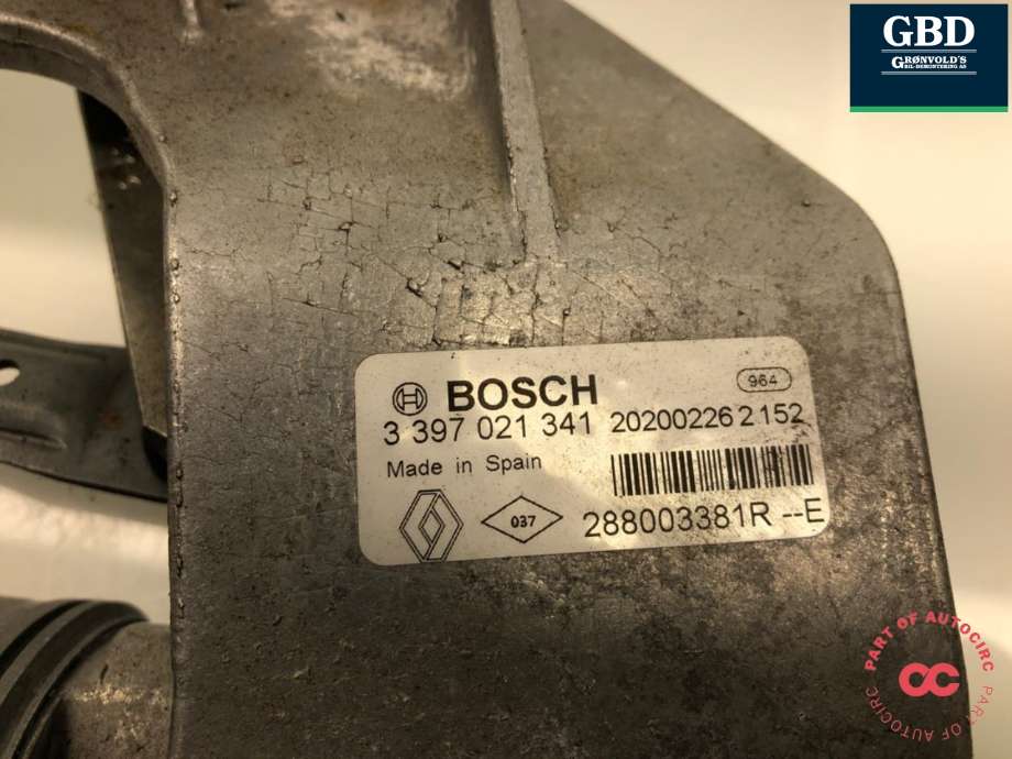 Viskermotor frontrute komplett m/overføring til Renault Zoe 2019-->> (Fase 2)  (288003381R|)