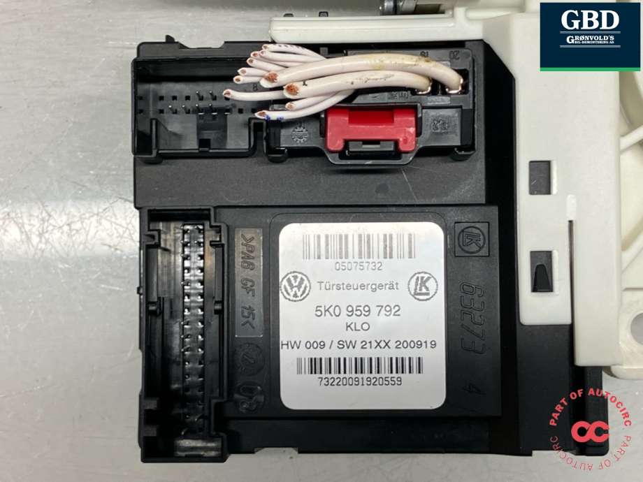 Ruteheis, kun motor, høyre foran til VW Caddy 2015-2020 (Type III, Fase 3) (2K5 959 702 A|2K5 959 702 | 2K5 959 702 A Z04|5K0 959 792)