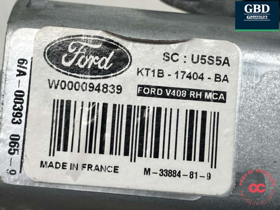 Viskermotor bakrute høyre til Ford Transit Connect 2018-->> Type II, Fase 2 (2246643|KT1B-17404-BA|)