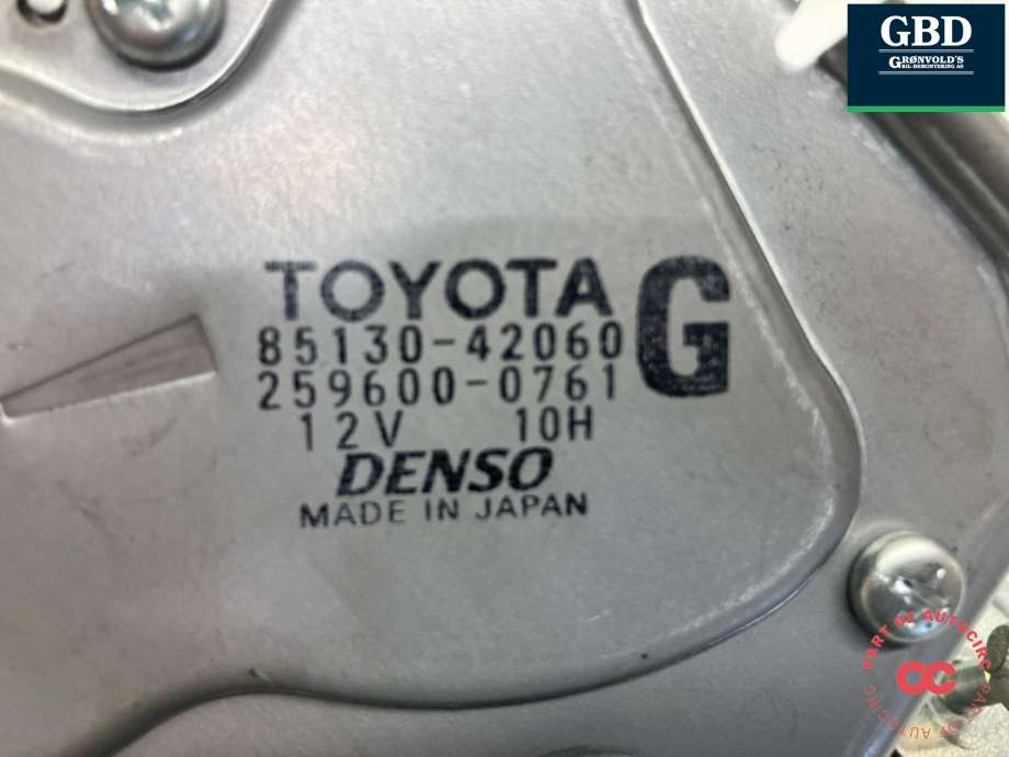 Viskermotor bakrute til Toyota RAV4 2006-2009 (Type III, Fase 1) (8513042061|8513042060|)