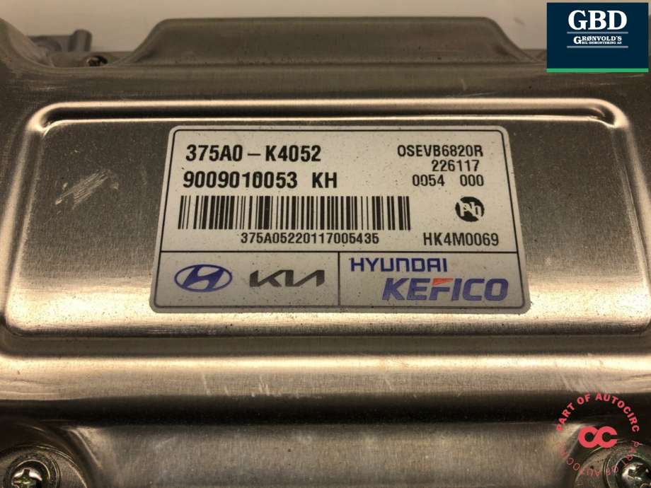 Styreenhet batteri elbil (BMS - Battery Management System) til Hyundai Kona 2017-2021 (Type I, Fase 1)  (375A0-K4052|)