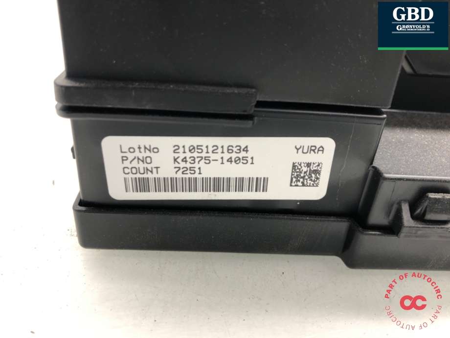 Styreenhet batteri til Hyundai Kona 2017-2021 (Type I, Fase 1)  (K4375-14051|)