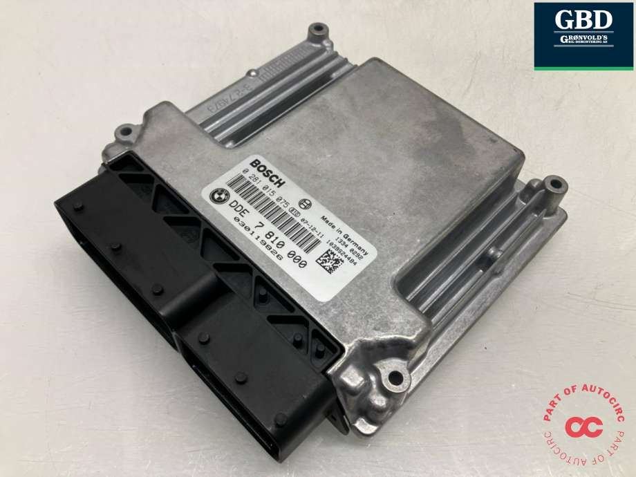 Styreenhet motor til BMW 3-Serie 2005-2011 (E90/E91/E92/E93) (E90/E91/E92/E93) (13 61 8 512 587|DDE 7 810 000|0 281 015 075)
