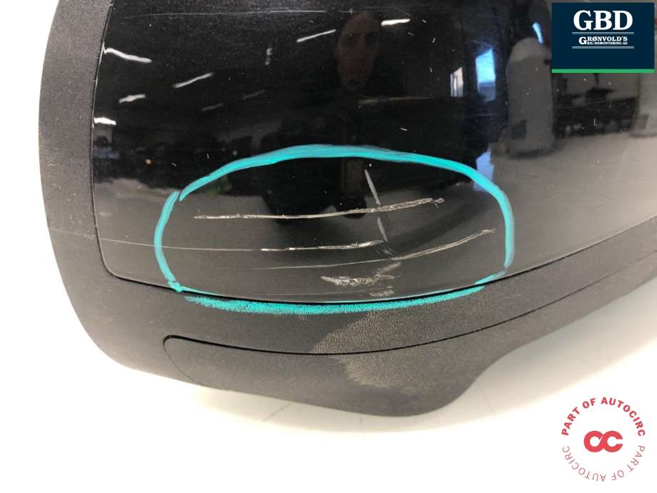 Speil høyre til Nissan Leaf 2011-2017 (Type I)  (963013NL4B|963013NL3B|)