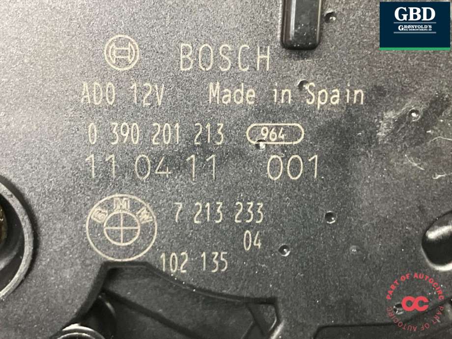 Viskermotor bakrute til BMW 5-Serie 2010-2017 (F10/F11) (F10/F11) (67 63 7 311 415|0 390 201 213|)