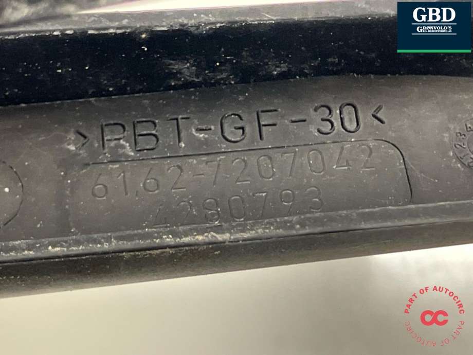 Viskerarm bakrute til BMW 5-Serie 2010-2017 (F10/F11) (F10/F11) (61 62 7 207 042|61|62-7207042|)