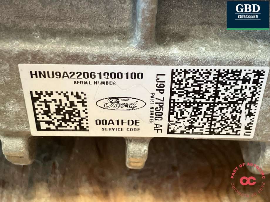 Motor elbil bak til Ford Mustang Mach-e 2020-->>  (2510312|LJ9P-7C629-AE|)