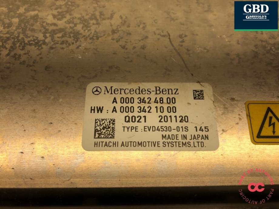 DCDC converter elbil til Mercedes EQC 2019-->>  (A 000 342 48 00|)