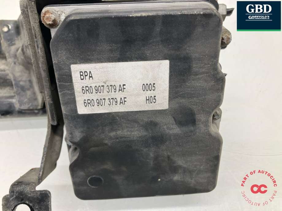 ABS sentral til VW Polo 2009-2014 (Type V, Fase 1)  (6R0 614 517 BA BEF|6R0 907 379 AF|)