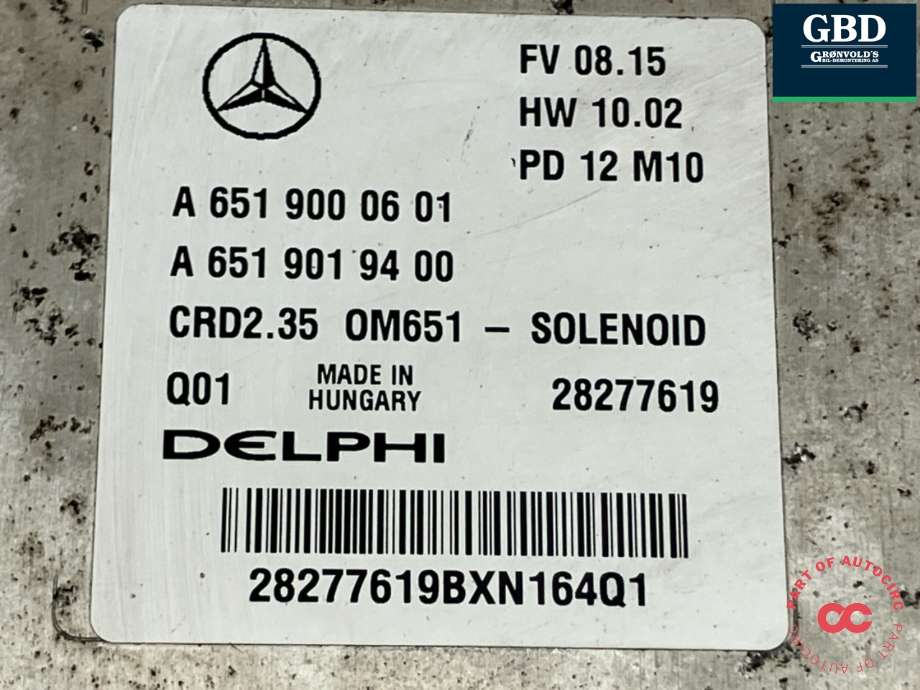 Styreenhet motor til Mercedes Sprinter 2013-2018 (Fase 2) (906) (906) (A 651 900 79 02|A 651 900 06 01|)