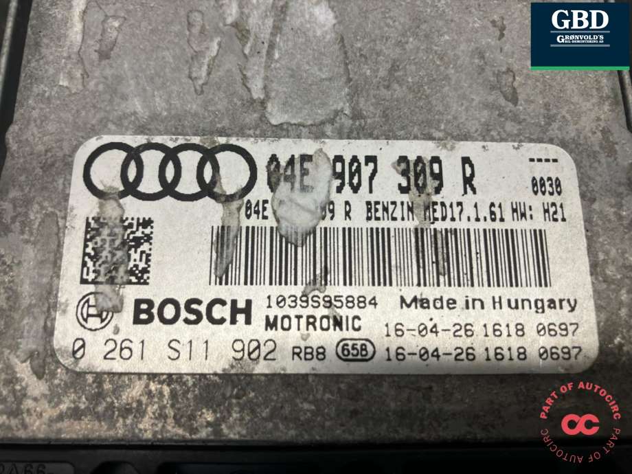 Styreenhet motor til Audi A4 2015-2019 (Type V, Fase 1) (B9) (B9) (04E 906 022 8WA|04E 907 309 R|)