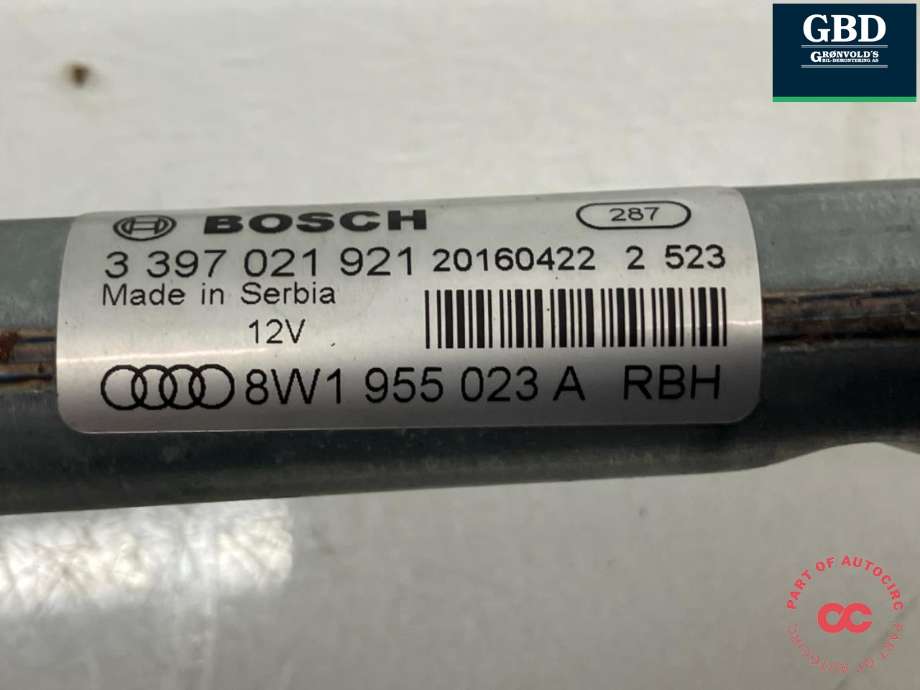 Viskeroverføring til Audi A4 2015-2019 (Type V, Fase 1) (B9) (B9) (8W1 955 023 C|8W1 955 023 A|)