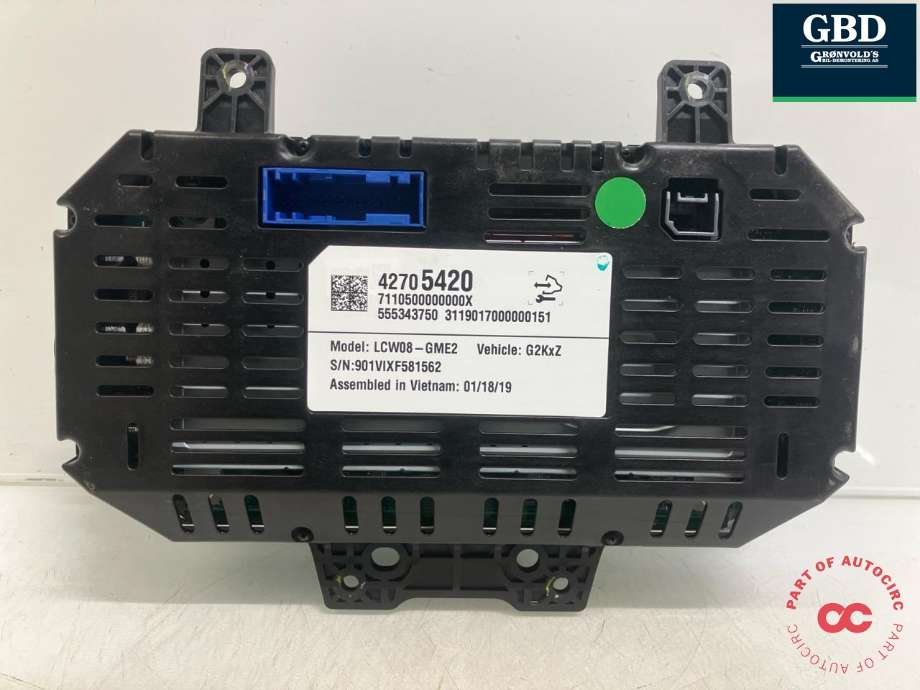Instrumentpanel til Opel Ampera-e 2017-->> (Type II)  (42697526|42647709|42705420)