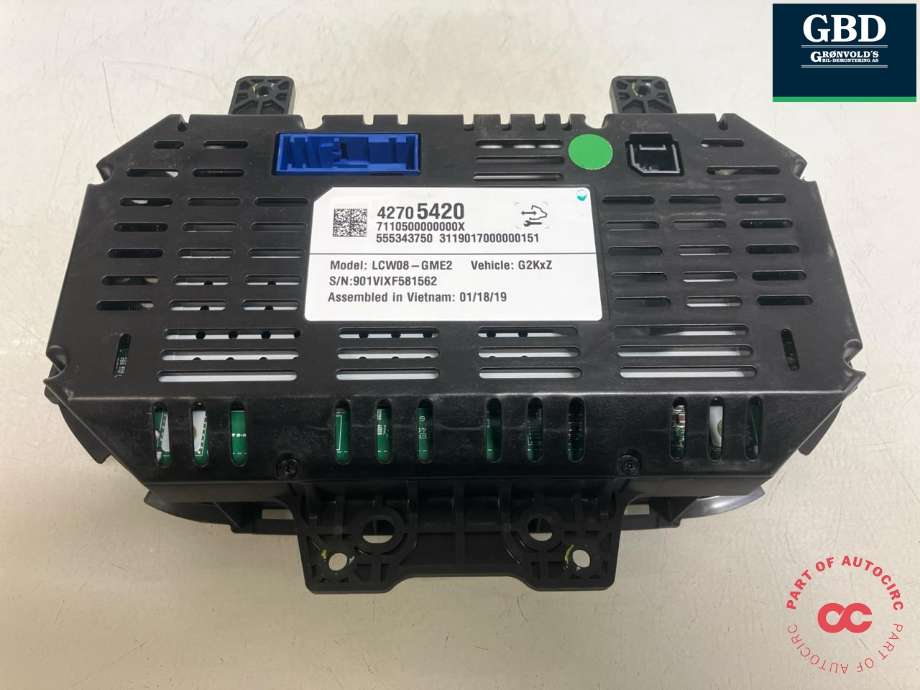 Instrumentpanel til Opel Ampera-e 2017-->> (Type II)  (42697526|42647709|42705420)