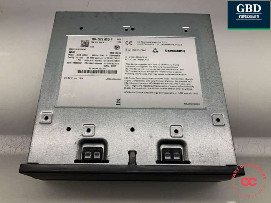 Bilstereo navigasjon til VW ID.4 2020-->>  (10A 035 820 F|)