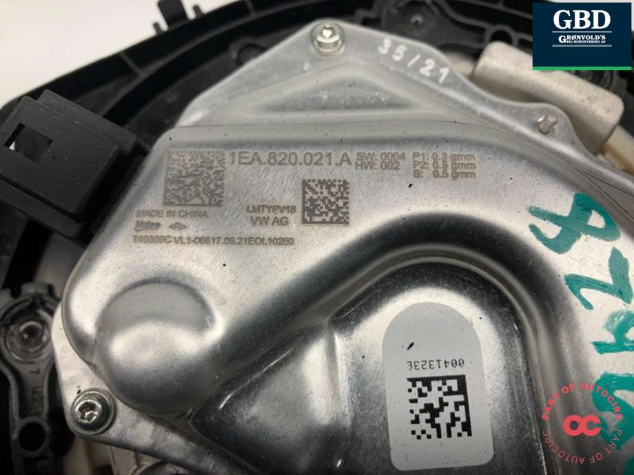 Varmeapparat motor til VW ID.4 2020-->>  (1EA 820 021 B|1EA 820 021 A|)