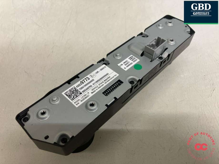 Varmeapparat betjening til Opel Ampera-e 2017-->> (Type II)  (LG|42556935|42639773|)