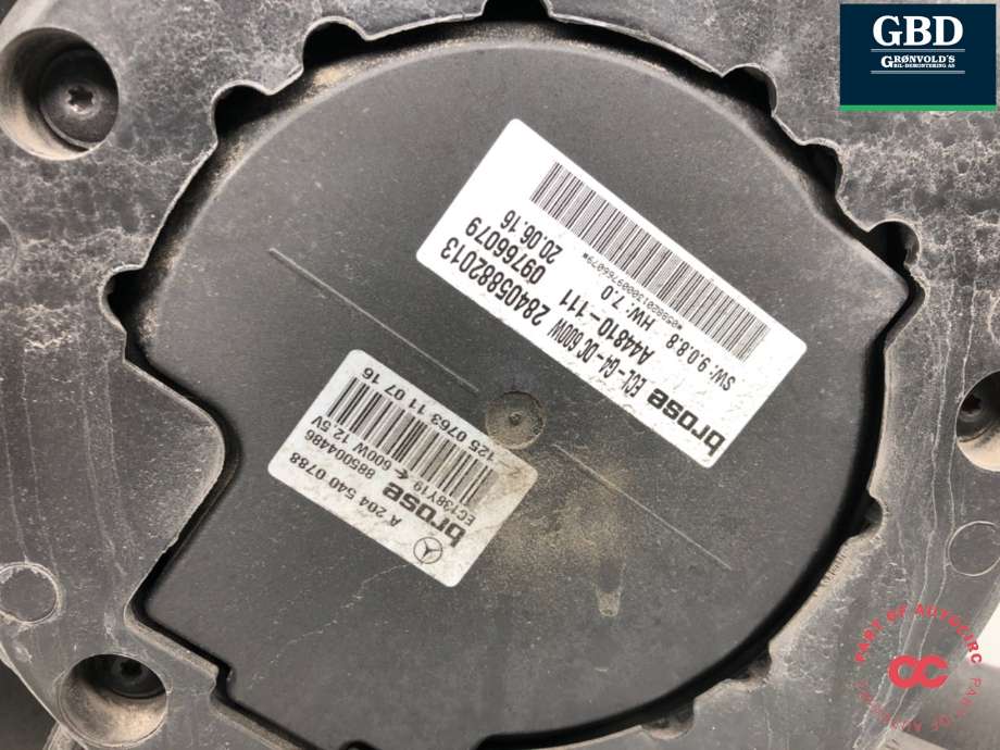 Kjølevifte elektrisk til Mercedes B-Klasse, electric drive 2014-2018 (W242) (W242) (A 204 906 68 02|)