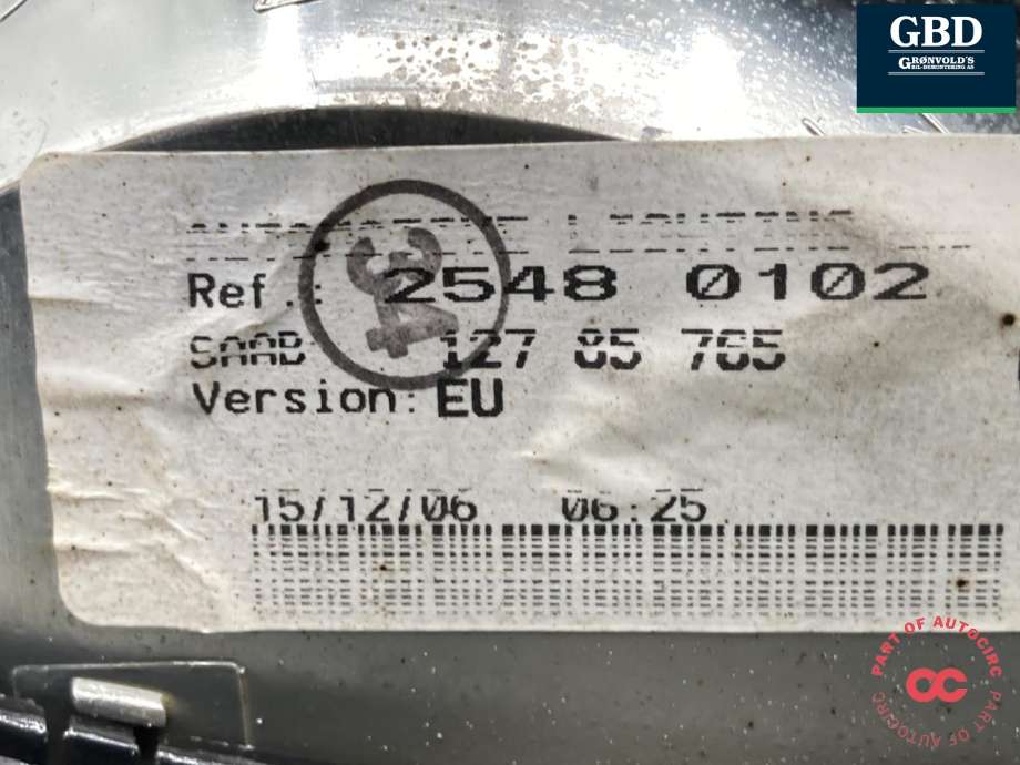 Baklykt venstre indre til Saab 9-3 2003-2007 (Type II, Fase 1)  (12777311|)