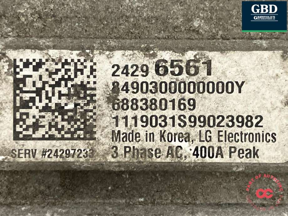 DCDC converter elbil til Opel Ampera-e 2017-->> (Type II) (24289468|24296561|)
