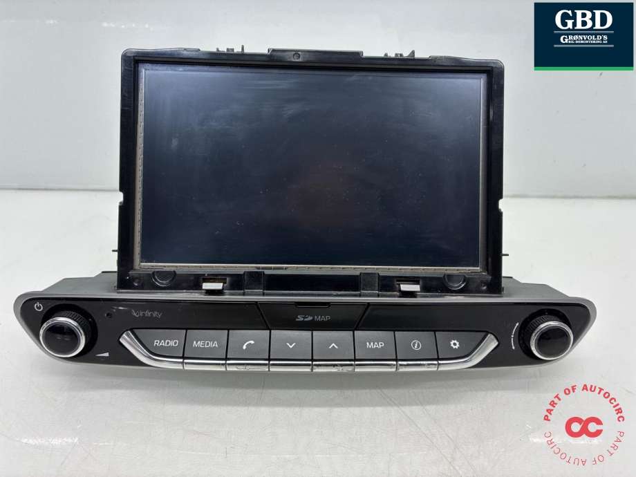 Bilstereo navigasjon til Hyundai Ioniq Electric, 2016-2019 (Fase 1)  (96550G 7650PGB)