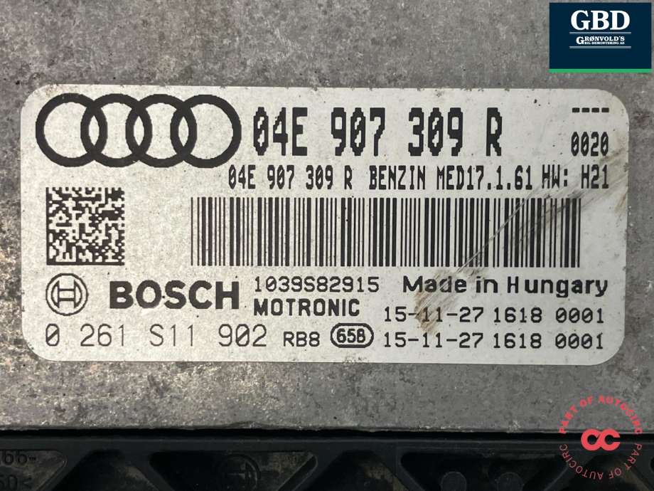 Styreenhet motor til Audi A4 2015-2019 (Type V, Fase 1) (B9) (B9) (04E 906 022|04E 906 022    8W0|)