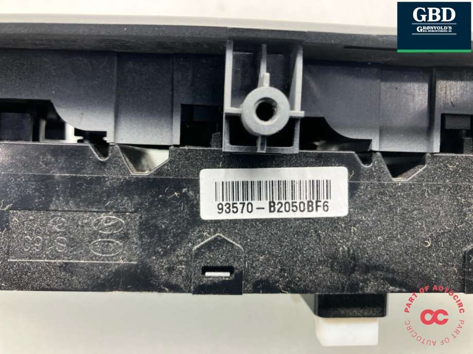 Bryter ruteheis førerdørspanel til Kia Soul 2014-2019 (Type II)  (93570B 2050BF6|)