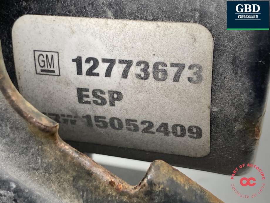 ABS sentral til Saab 9-3 2003-2007 (Type II, Fase 1) (93185682|)