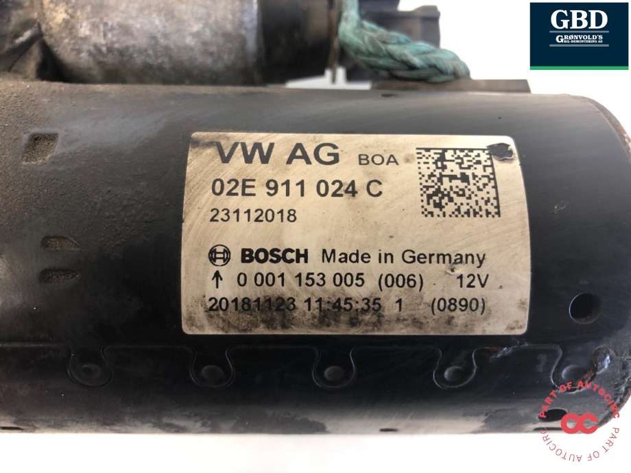 Starter diesel til VW Transporter / Caravelle 2019-->> (T6.1) (T6.1) (02E 911 024 C|02E 911 024 CX|)