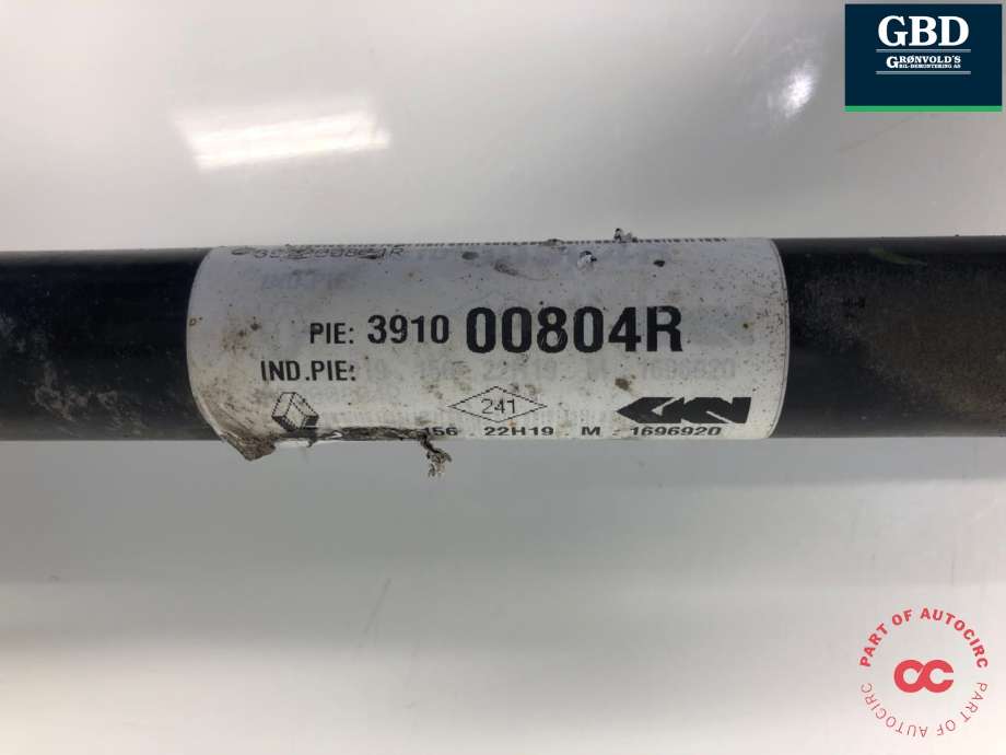 Drivaksel høyre foran, elbil til Renault Kangoo 2008-2021 (Type II) (8201235167|8201272648 | 391000044R|391001209R | 391007525R |391007733R)