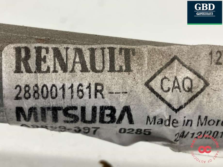 Viskermotor frontrute komplett m/overføring til Renault Captur 2013-2020 (Type I) (288008337R|288001161R|)