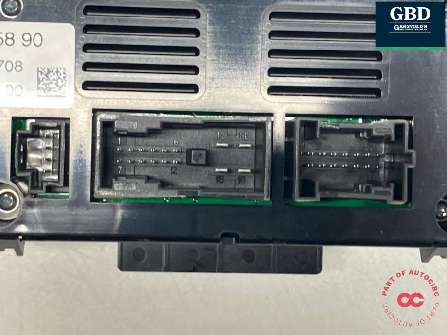 Varmeapparat betjening til Mercedes GLK 2008-2015 (X204) (X204) (A 204 900 08 07|A 204 830 58 90|)