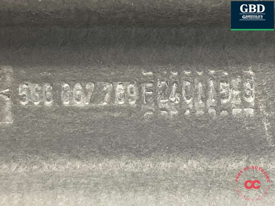 Hattehylle til VW e-Golf 2014-2017 (Fase 1)  (5G6 867 769 F|5G6 867 769 F  EH8|)