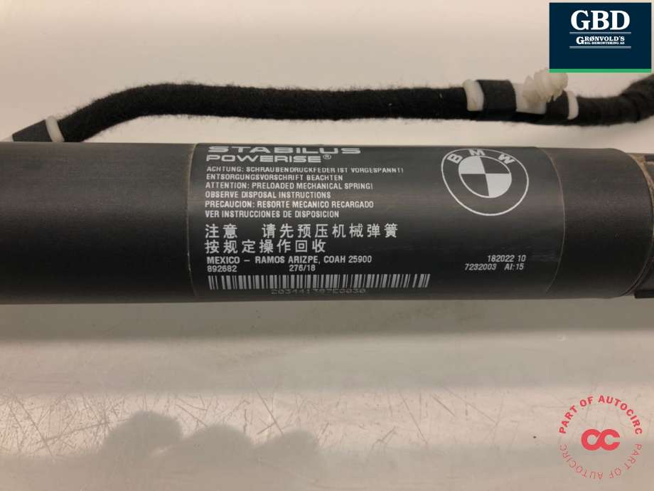 Baklukeåpner motor til BMW X3 2010-2017 (F25) (F25) (51 24 7 232 003|)